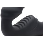 Slim Rider Ribbed Vibrating Silicone Strapless Strap On - Image 7