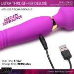 Ultra Thrust-Her Deluxe Thrusting and Vibrating Silicone Wand - Image 9