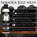 Jizz Water Based Cum Scented Lube - 8.5 oz - Image 7