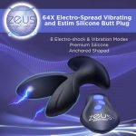 64X Electro-Spread Vibrating and Estim Silicone Butt Plug - Image 13