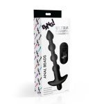 Remote Control Vibrating Silicone Anal Beads - Black - Image 9