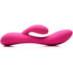 10X Flexible Silicone Rabbit Vibrator - Pink - Image 3