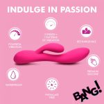 10X Flexible Silicone Rabbit Vibrator - Pink - Image 8