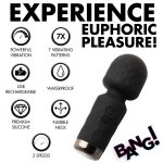 10X Mini Silicone Wand - Black - Image 9