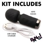 10X Mini Silicone Wand - Black - Image 6