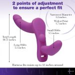 Double Take 10X Double Penetration Vibrating Strap-on Harness - Image 9