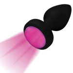 7X Light Up Rechargeable Anal Plug - Small - Image 7