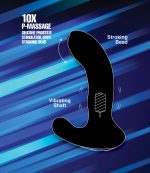 10X P-Massage Silicone Prostate Stimulator with Stroking Bead - Image 5