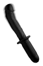 The Large Realistic 10X Silicone Vibrator with Handle - Image 5