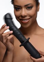 The Large Realistic 10X Silicone Vibrator with Handle - Image 4