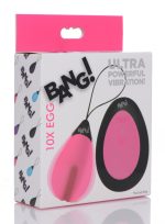 10X Silicone Vibrating Egg - Pink - Image 2