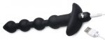 Remote Control Vibrating Silicone Anal Beads - Black - Image 6