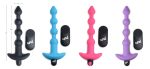 Remote Control Vibrating Silicone Anal Beads - Black - Image 3