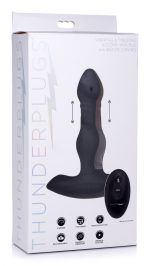Vibrating and Thrusting Remote Control Silicone Anal Plug - Image 2
