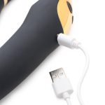 10X Pleasure Pose Come Hither Silicone Vibrator with Poseable Clit Stimulator - Image 6