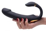 10X Pleasure Pose Come Hither Silicone Vibrator with Poseable Clit Stimulator - Image 4