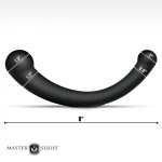 10X Vibra-Crescent Vibrating Silicone Dual-Ended Dildo - Black - Image 8